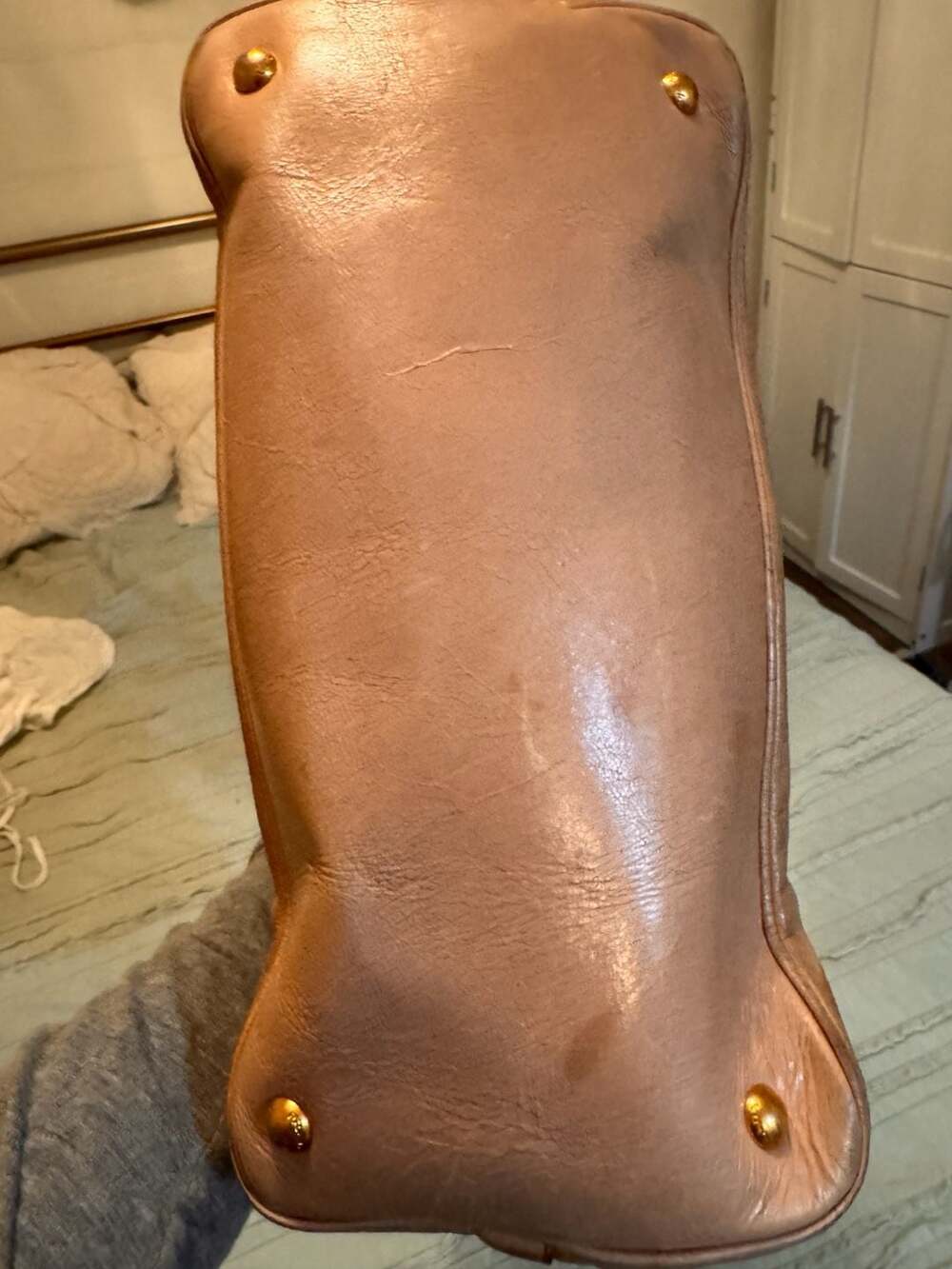 Prada Vitello Shine Leather Shoulder Bag Pink - Picture 13 of 15